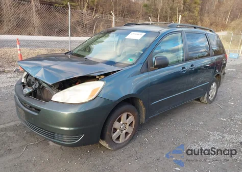 2004 Toyota Sienna Le из США, поврежденный, VIN 5TDZA23C44S077351